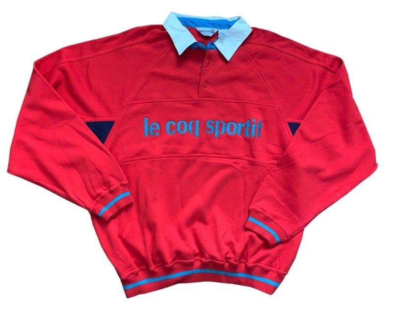 Snel Dodelijk canvas Vintage Le Coq Sportif Colorful Red Sweatshirt (Size S) NWT — Roots