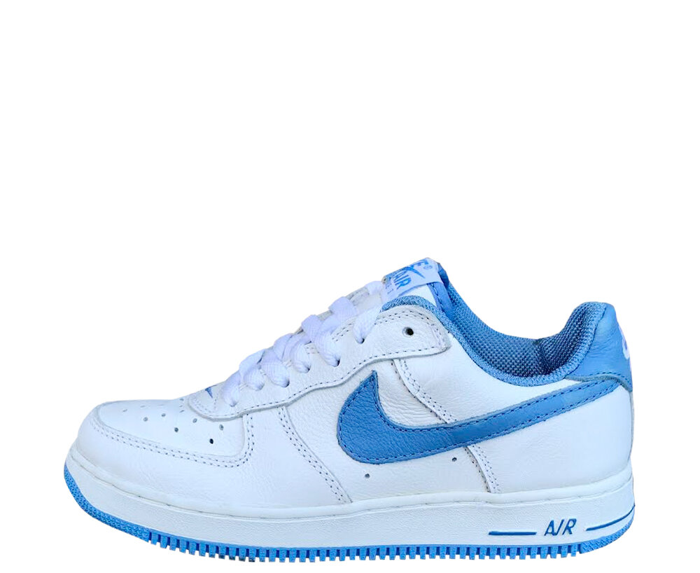 Kids Nike Air Force 1 Low White / Columbia Blue (Size 5) DS — Roots