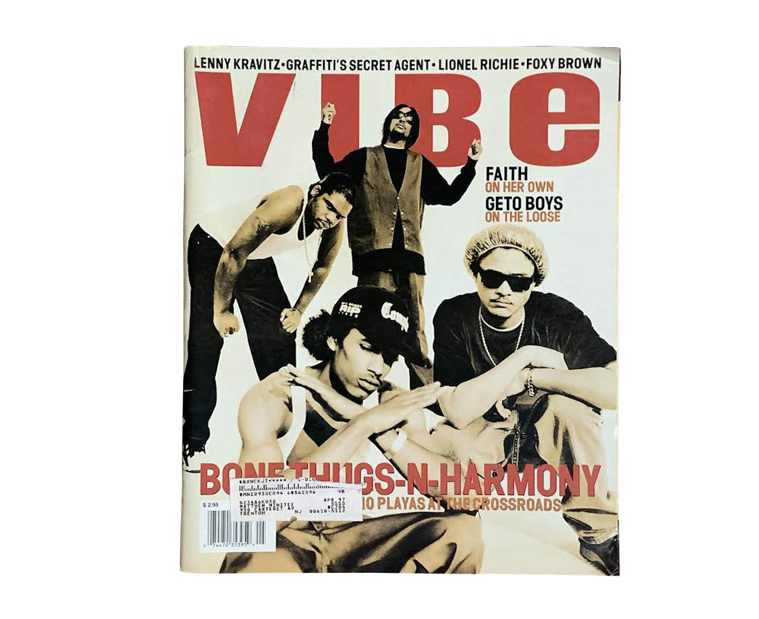 Vintage Vibe Magazine Bone Thugs N Harmony April 1997 Cover Issue — Roots