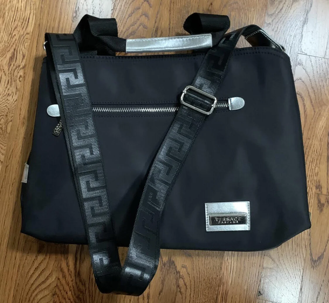 Versace Parfums Black / Silver Bag NWOT — RootsBK display picture 3