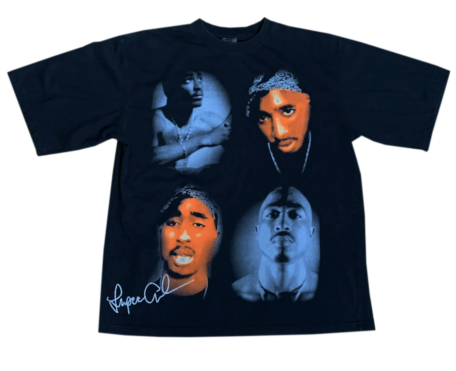 ヴィンテージ VINTAGE 2PAC/2パック MAKAVELI両面プリントTシャツ 
