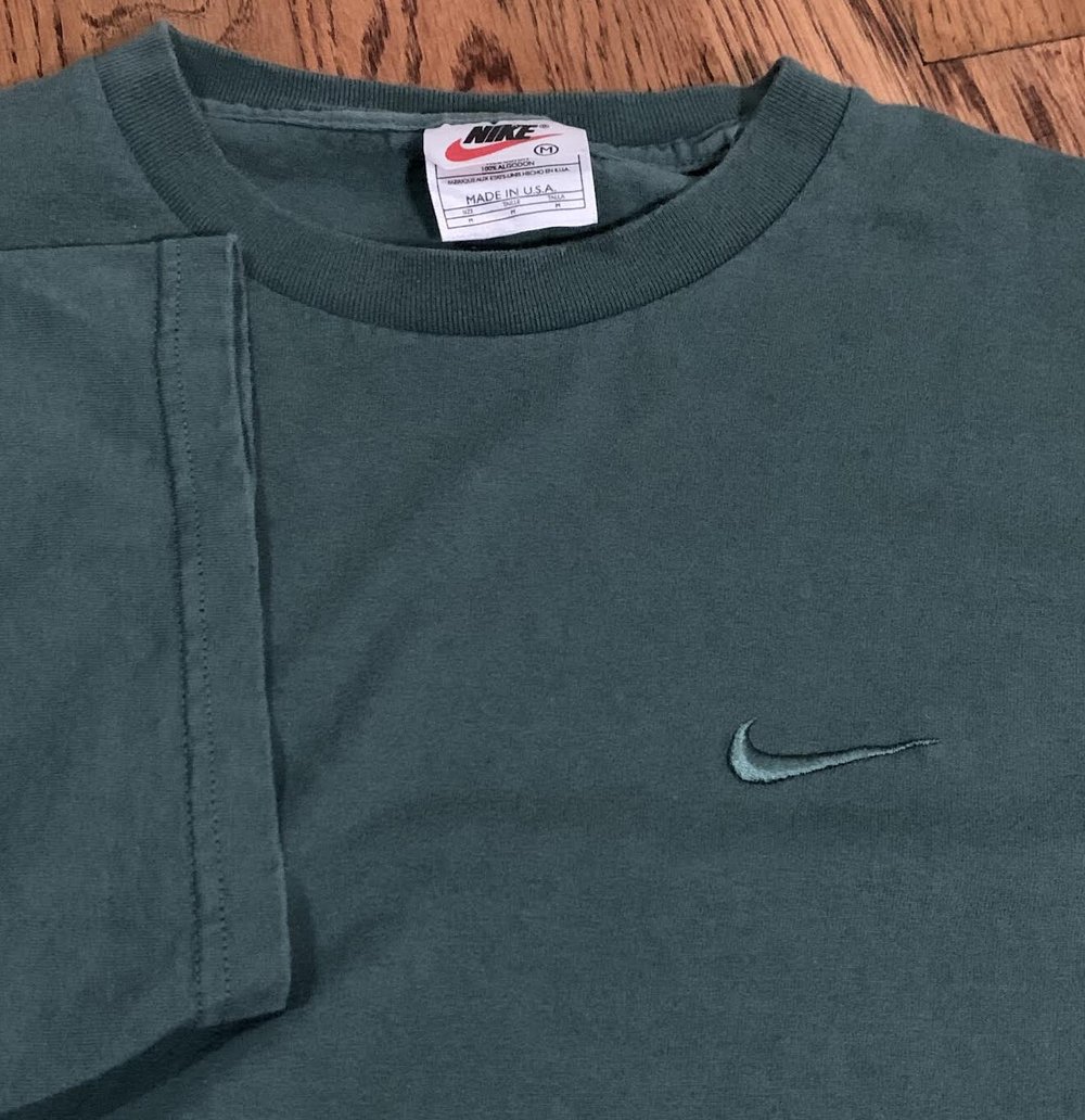 Nike Vintage Side Swoosh Tee Vintage Nike Swoosh Forest Green T
