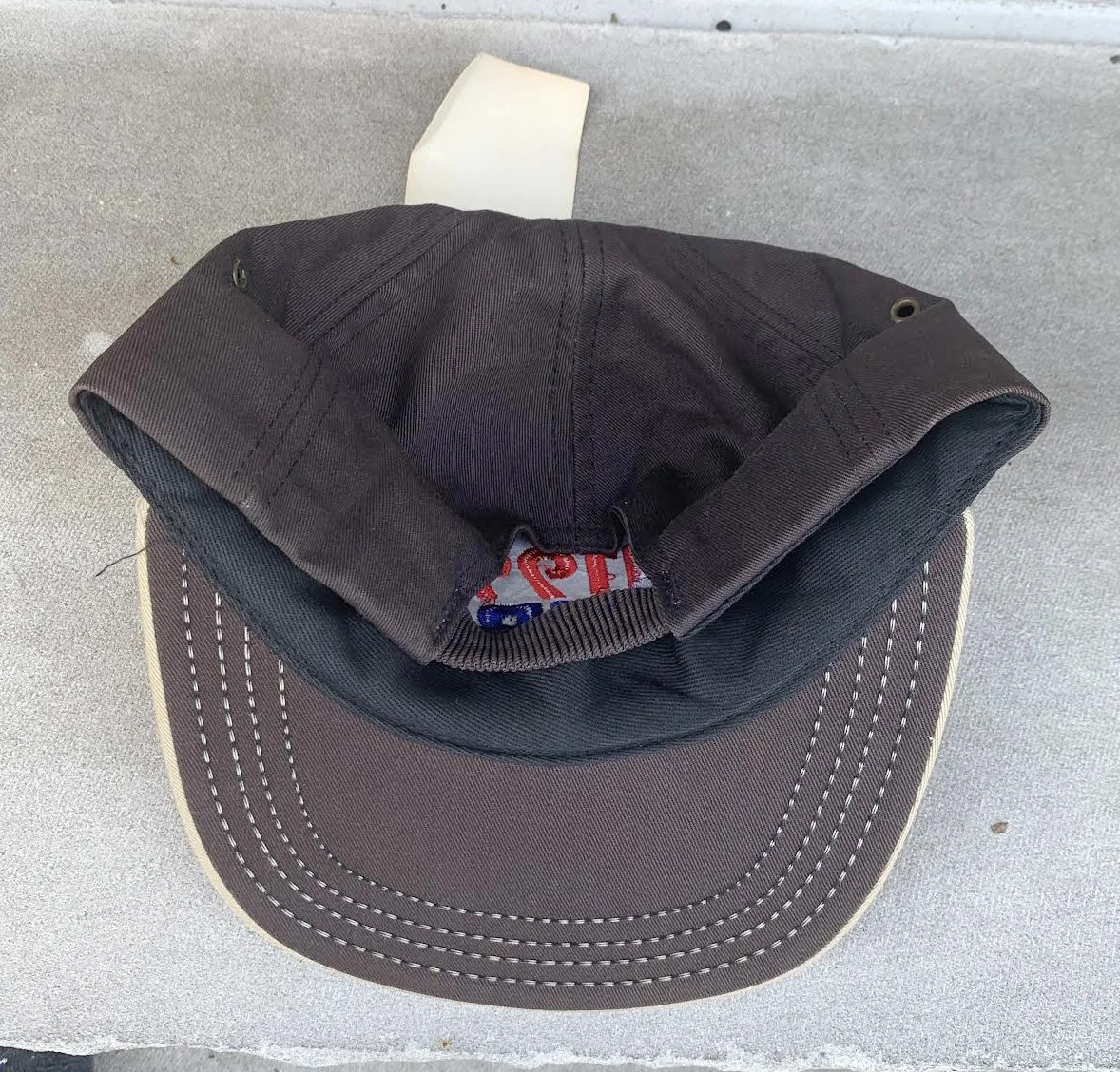 inside of Brown hat .jpg