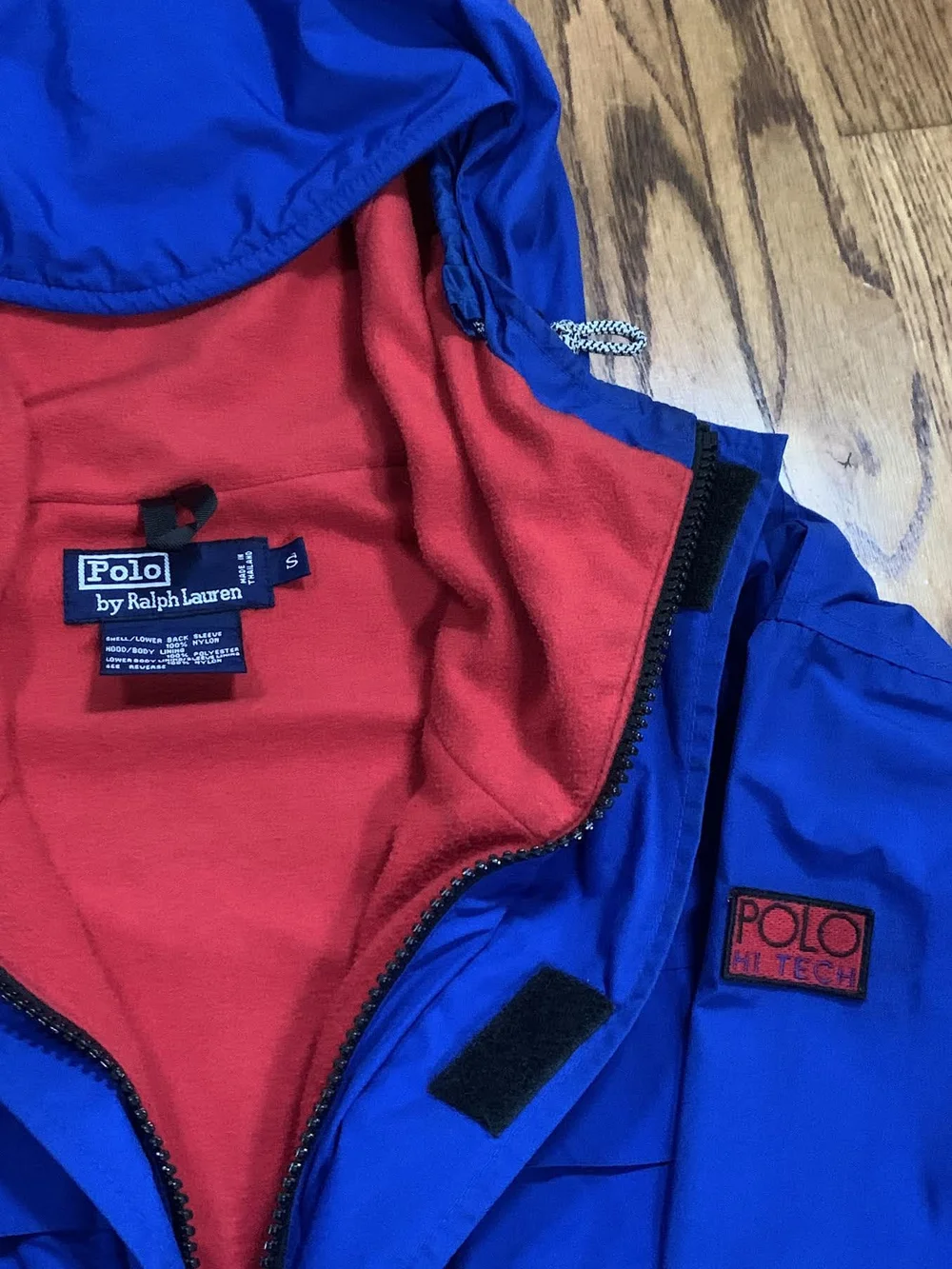 Vintage Polo Ralph Lauren Hi Tech Hooded Jacket (Size S, Fits 