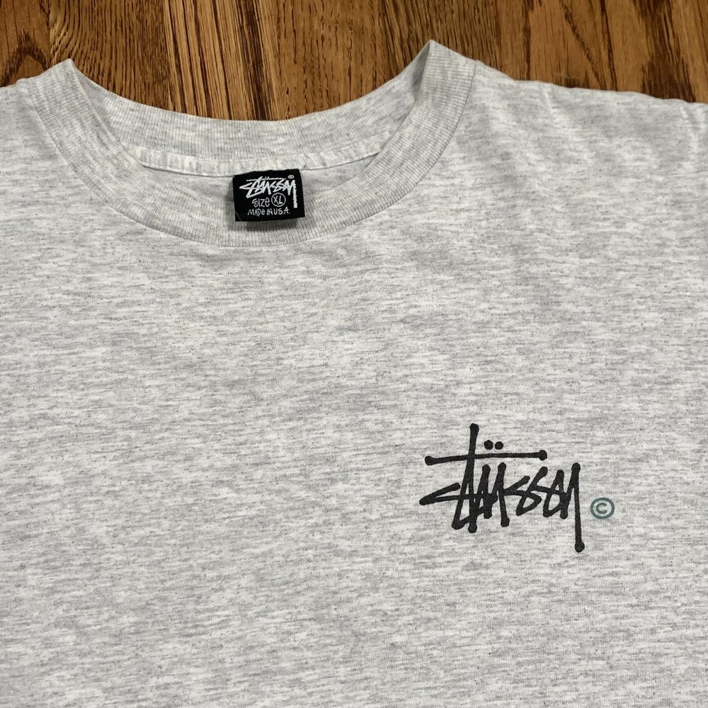 Vintage Stussy Big Logo T Shirt (Size XL) — Roots