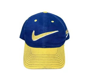 Set of TWO Vintage Promotional Nickelodeon Winged Caps Yellow and Navy Vintage Size Small Yellow Nickelodeon Spongebob Squarepants  main image 4