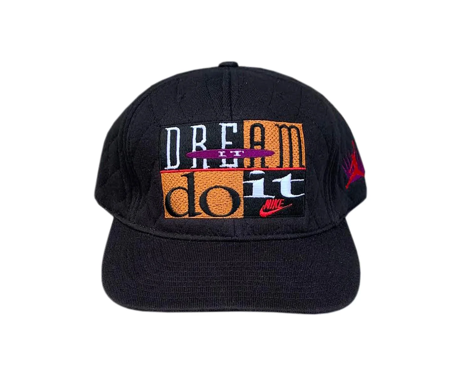 Vintage Nike Air Jordan Dream It Do It Quilted Snapback — RootsBK