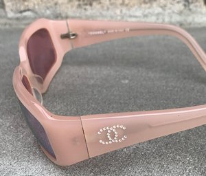 Women's Vintage Chanel Pink Sunglasses — Roots