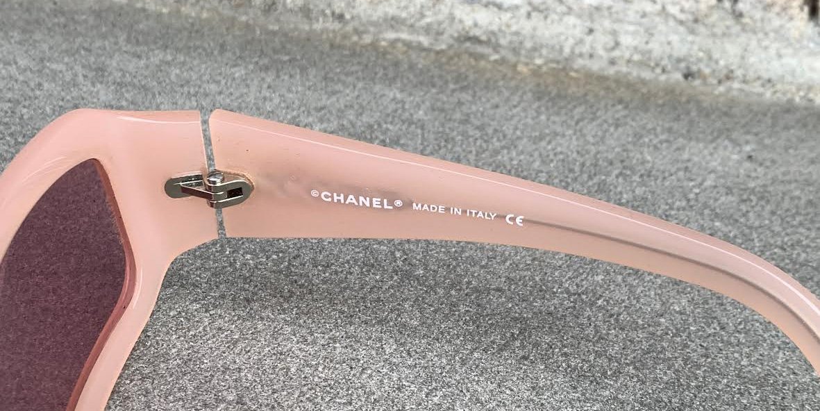 Women's Vintage Chanel Pink Sunglasses — Roots