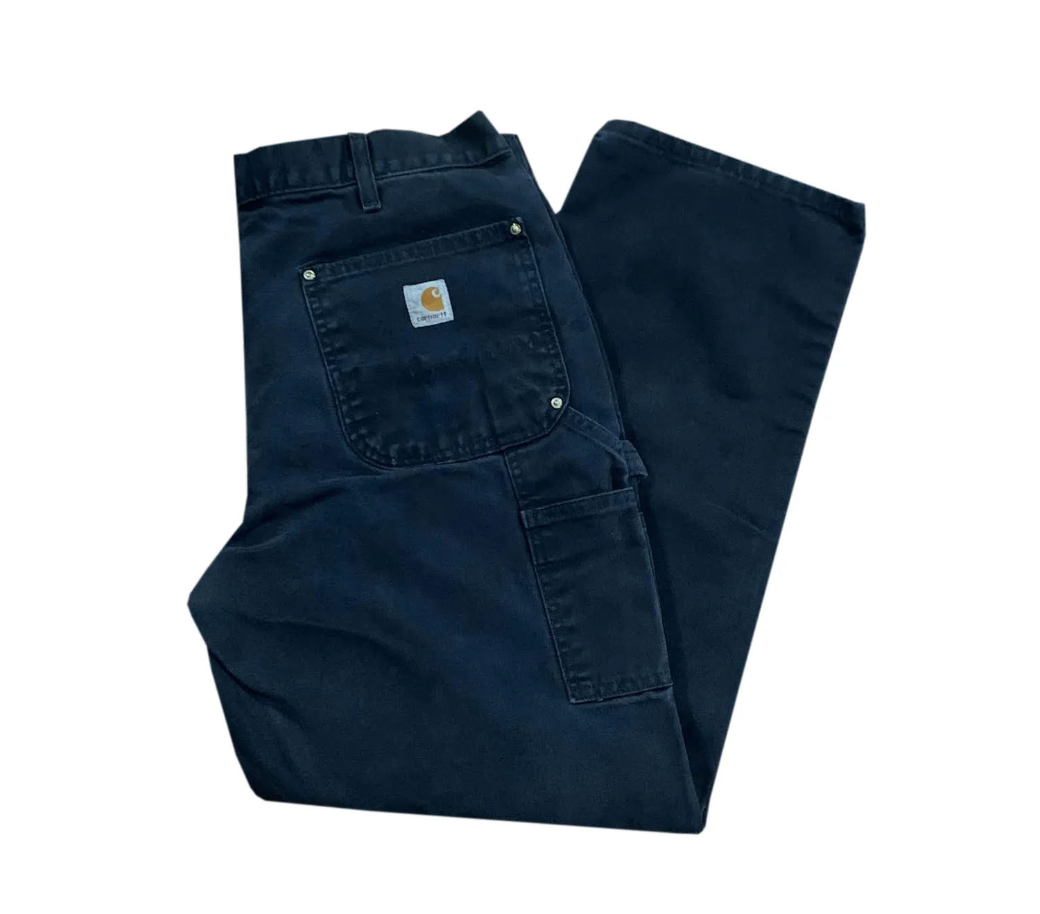 Carhartt Dungaree Fit Black Carpenter Double Knee Work Pants (Size