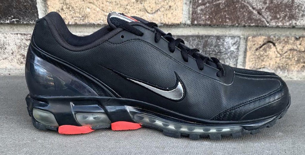 Nike Air Max 2004 Black / Red / Metallic Silver / Carbon (Size 9) "Sample Unreleased" — Roots