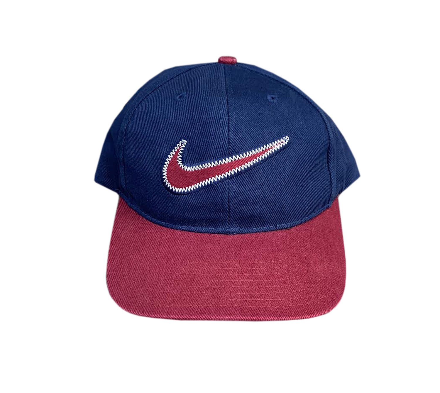 Vintage Nike Stitched Swoosh Two Toned Hat — Roots