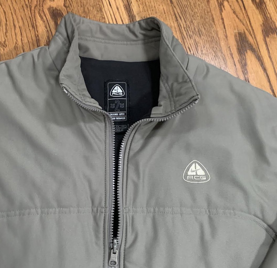 Vintage Nike ACG Thermal Layer Grey Jacket (Size XL) — Roots