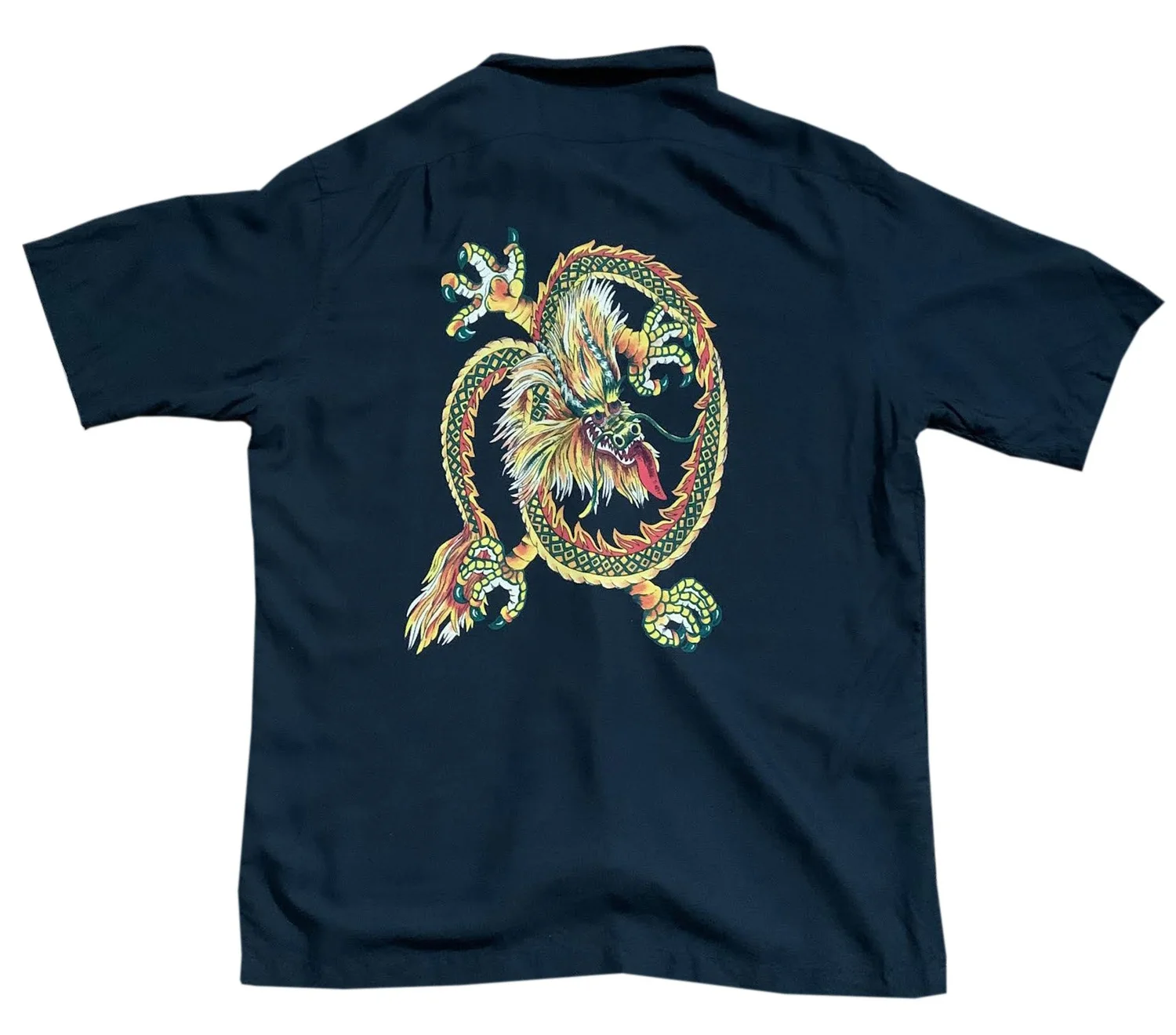 Vintage Polo Ralph Lauren Dragon Button Down Shirt (Size L) — RootsBK