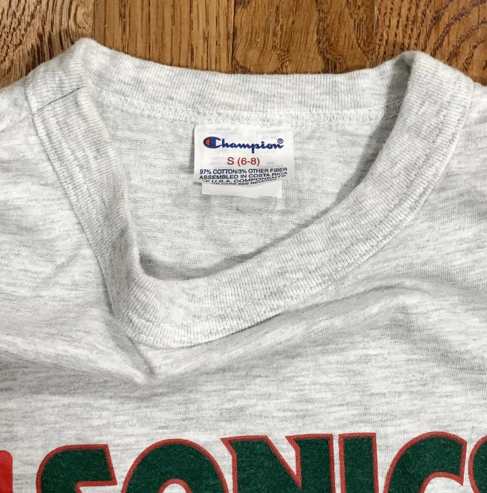 Seattle Supersonics Grey Retro Vintage Sonics T-Shirt Sizes S-XL