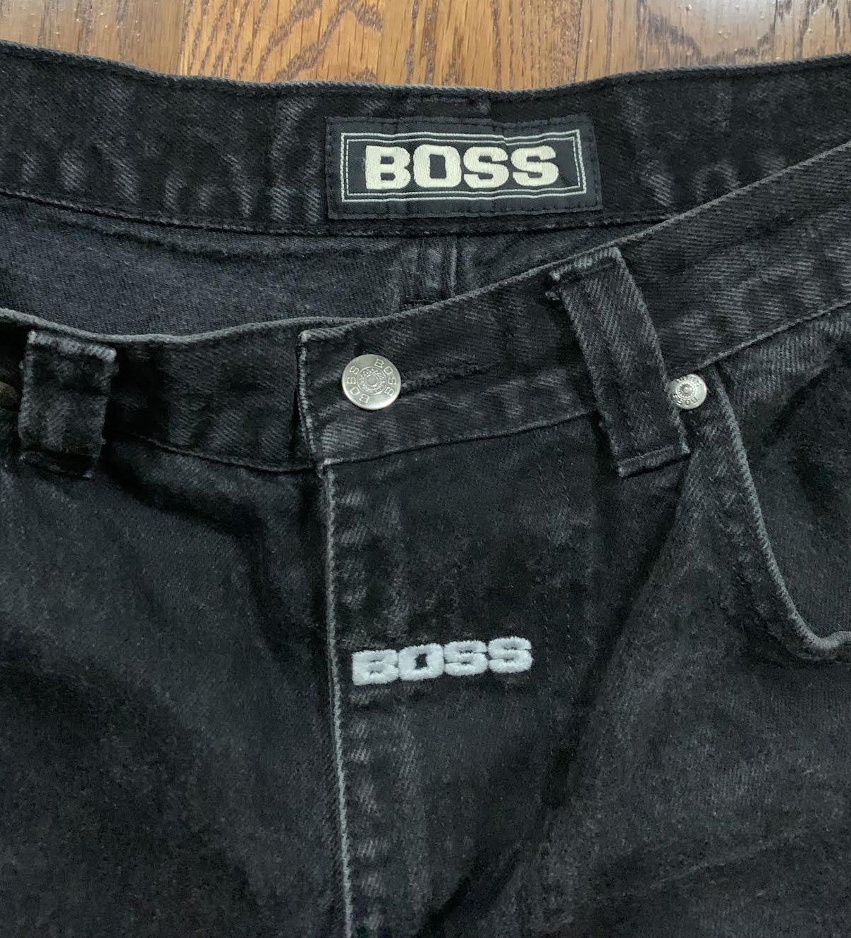 Vintage Boss By Ig Design Denim Cargo Shorts (Size 34) — Roots