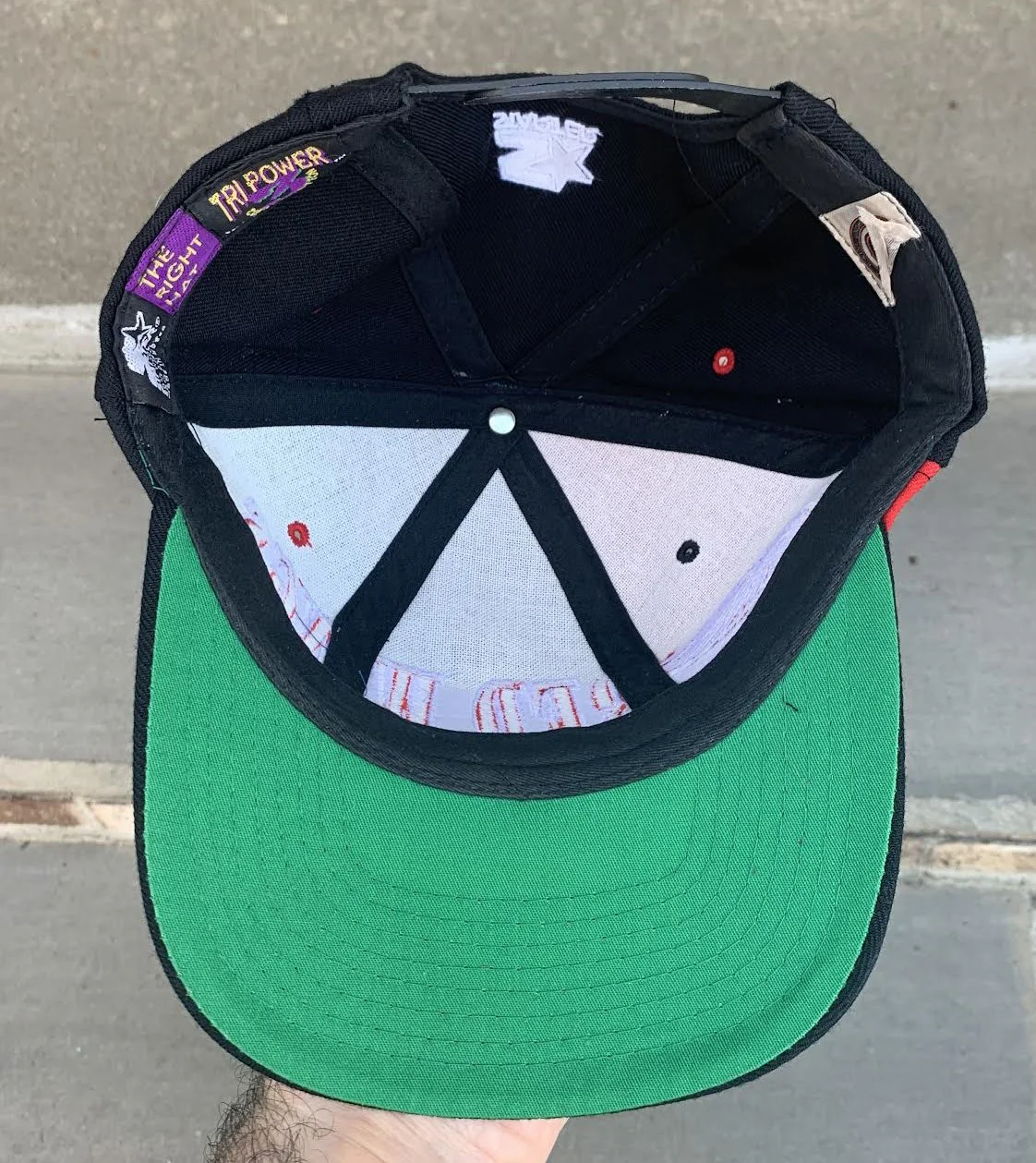 inside of Redwings hat .jpg