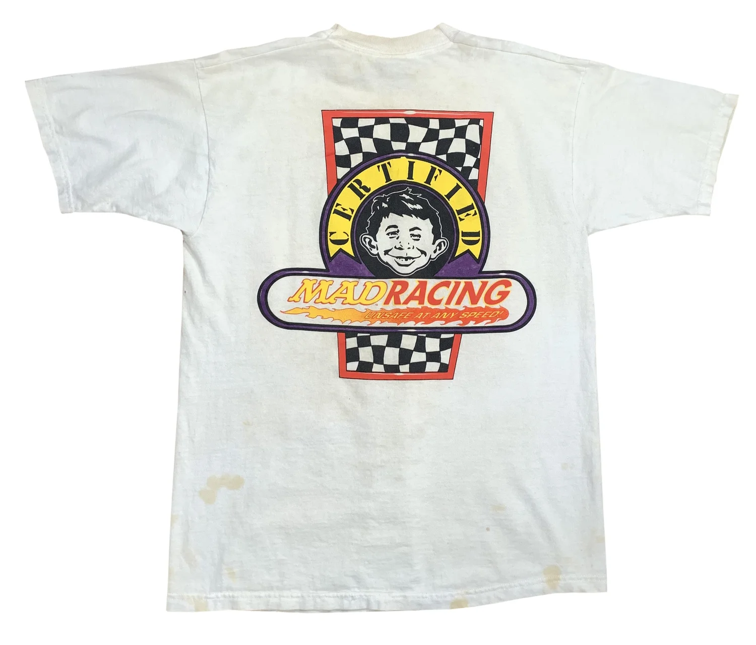 Vintage Mad Magazine Jerry Toliver 1998 Racing T Shirt (Size L 