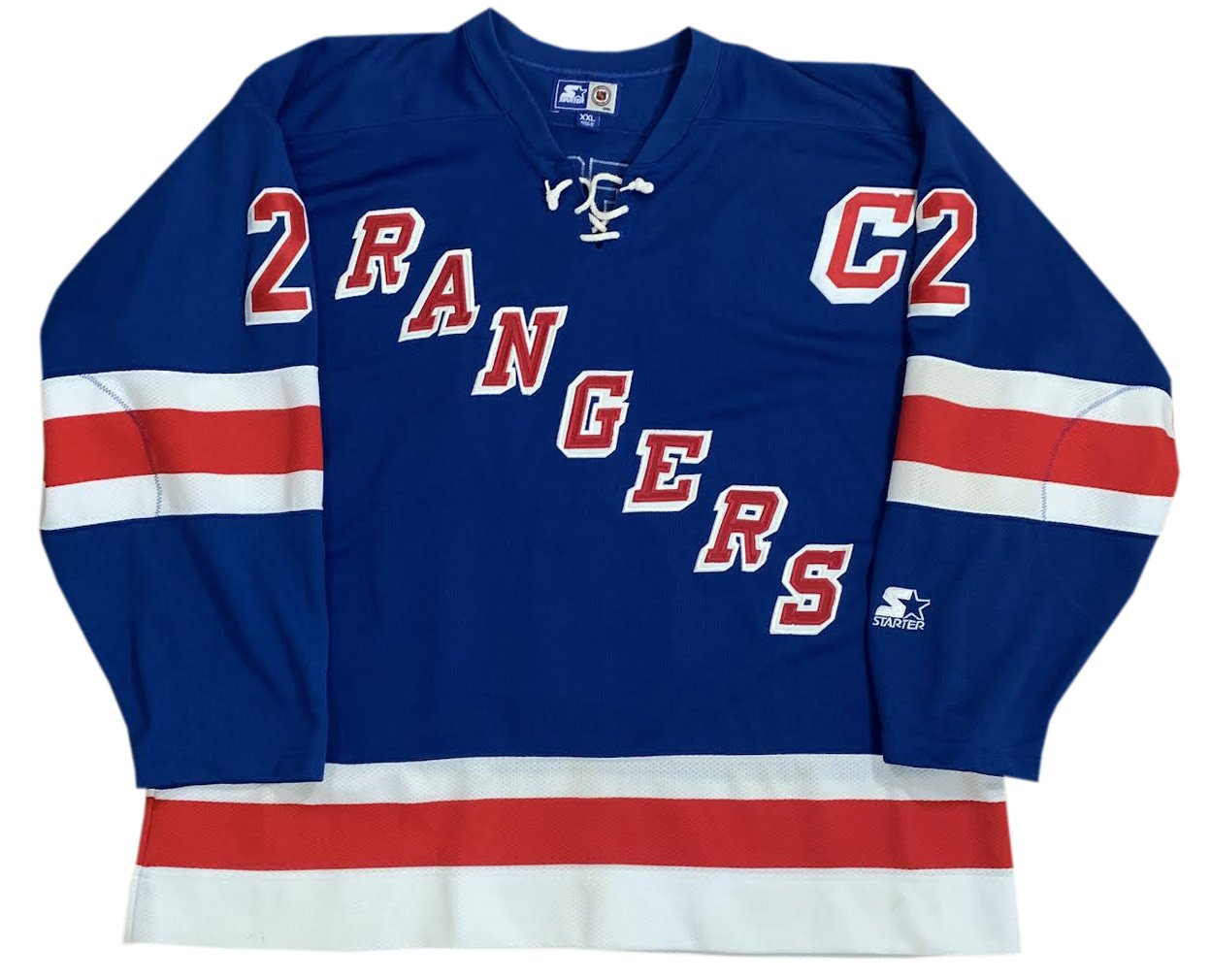 Authentic Vintage CCM New York Rangers Brian Leetch NHL 75th