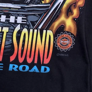Vintage Harley Davidson Hottest Sound On The Road 1996 T Shirt 