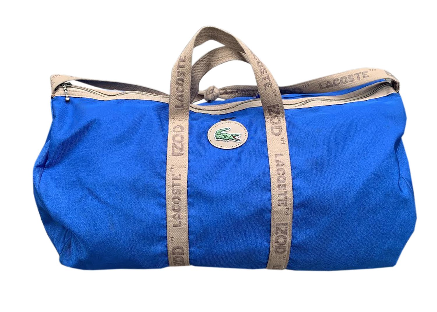 Vintage Izod Lacoste Blue Duffle Bag Roots