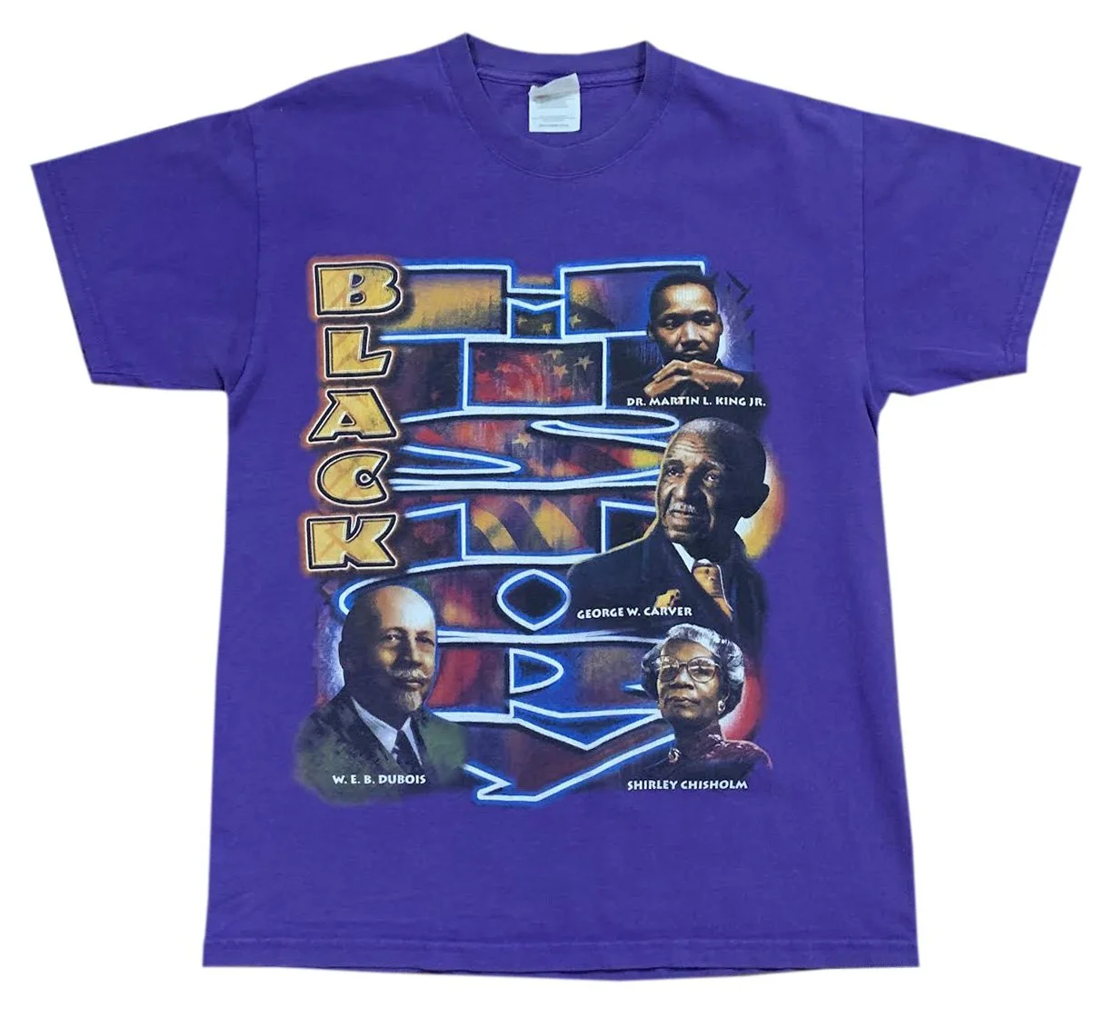 Vintage Black History “Historical Figures” T Shirt (Size M) — RootsBK