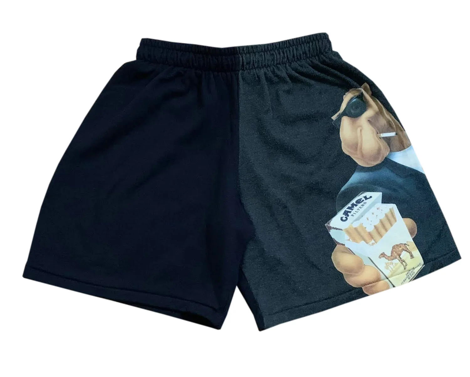 cigarette shorts Vintage Camel Cigarettes Joe Camel Two Toned Shorts (Size L) — RootsBK