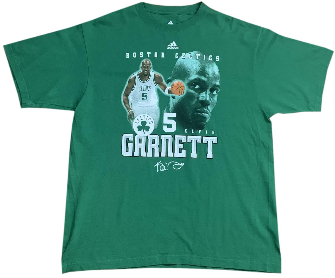 Adidas Boston Celtics Kevin Garnett Player T Shirt (Size — Roots