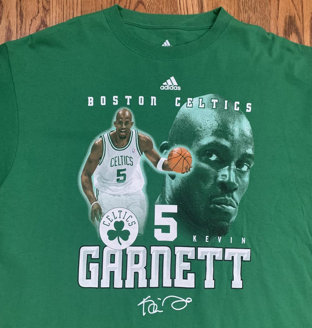 Adidas Boston Celtics Kevin Garnett Player T Shirt (Size L) — Roots