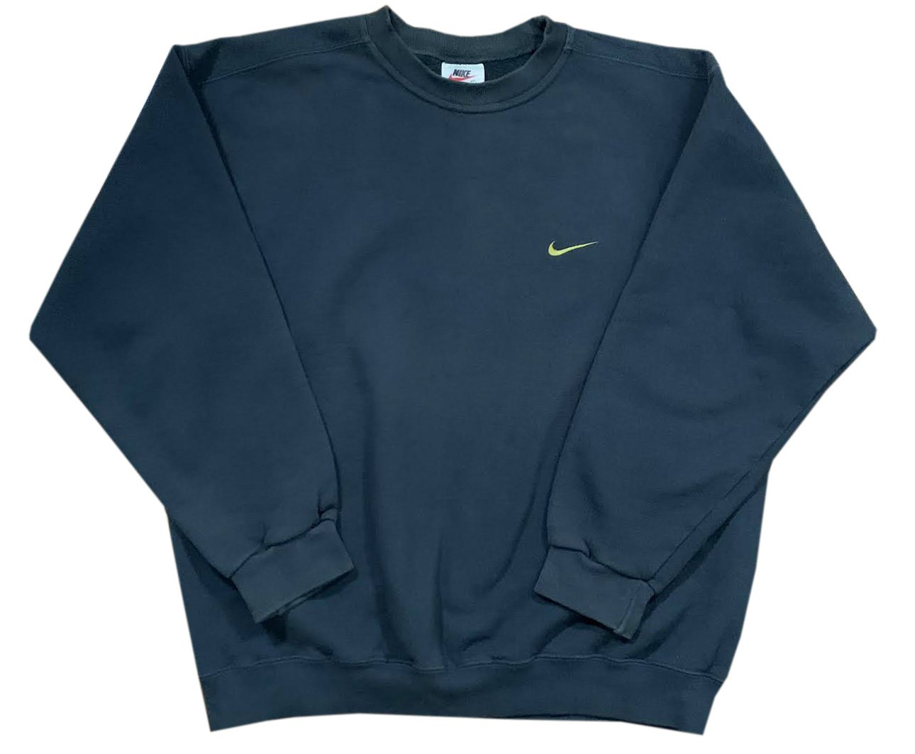 Vintage Nike Swoosh Crewneck Sweatshirt Green/ Gold (Size L) — Roots