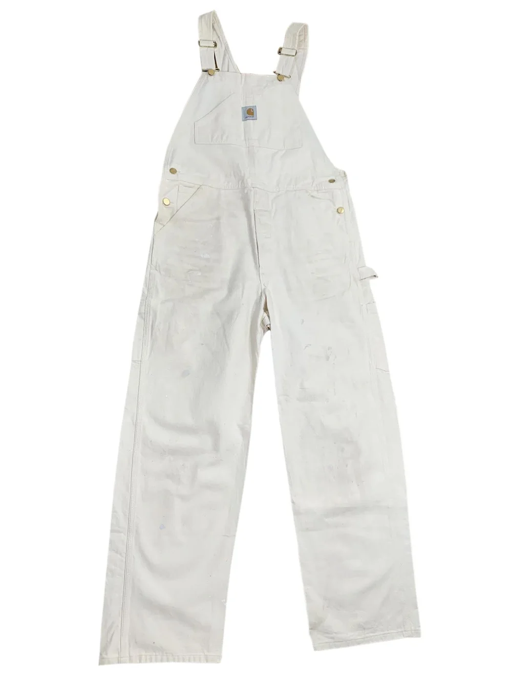 carhartt white carpenter bibs