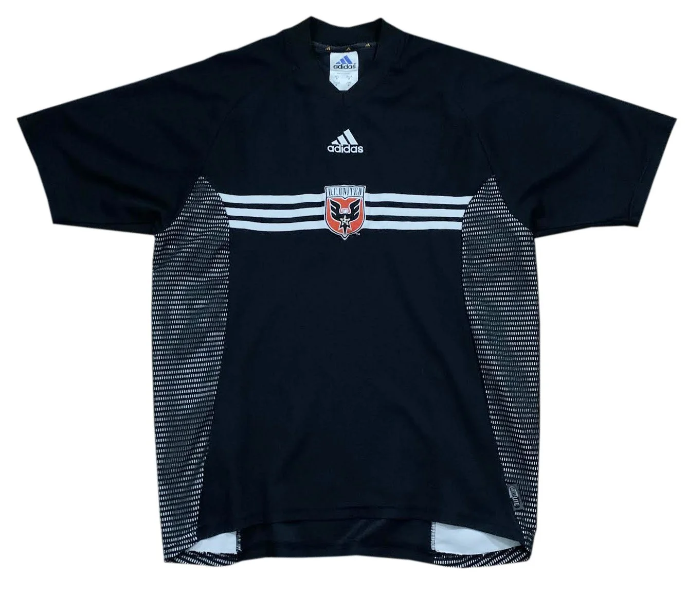 Vintage Adidas Climalite DC United 2002 2003 Black/ White Jersey