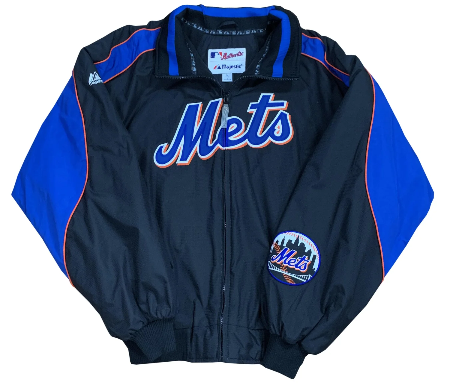 Majestic New York Mets Dugout Baseball Jacket (Size M) — RootsBK