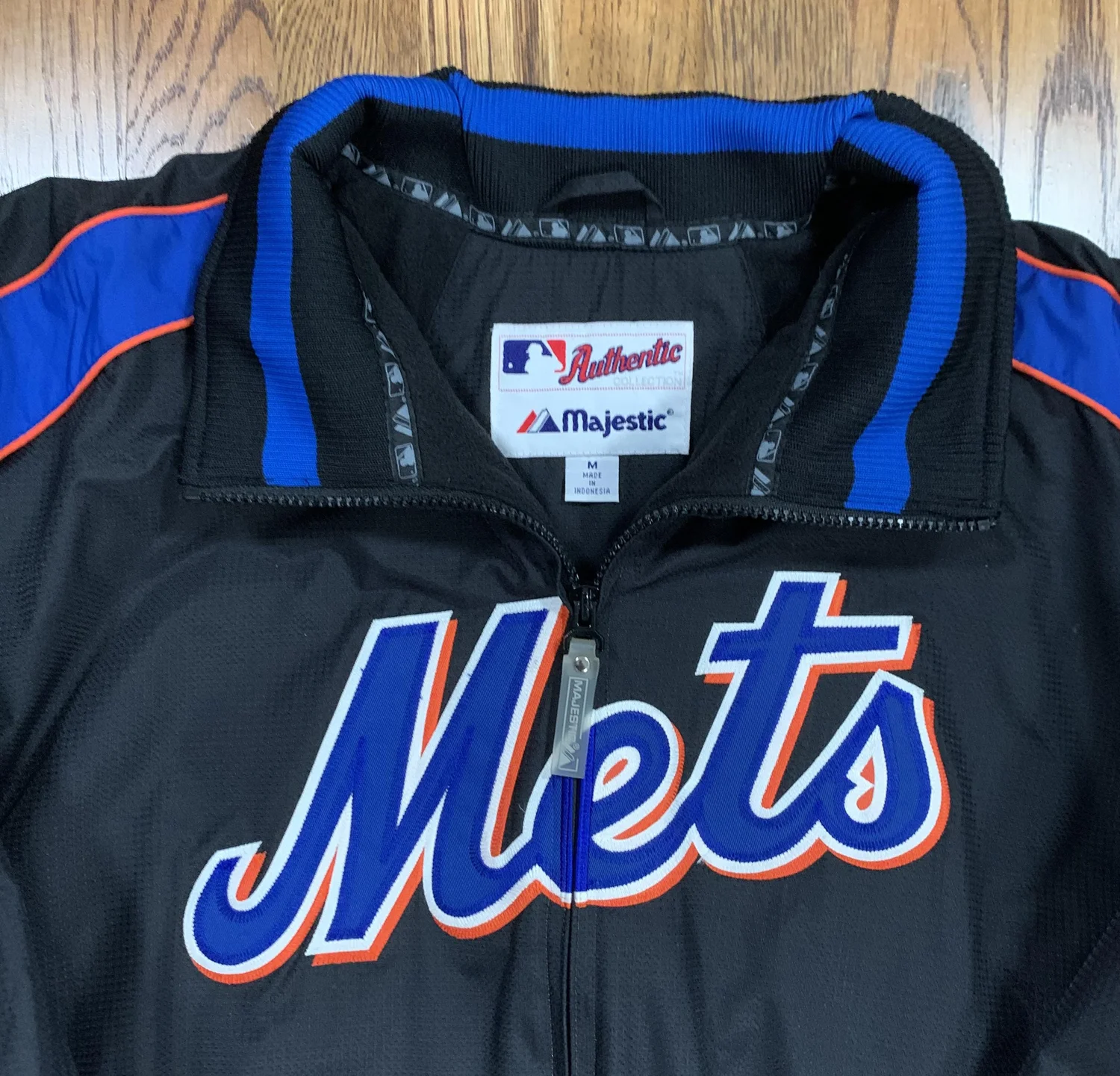 Majestic New York Mets Dugout Baseball Jacket (Size M) — RootsBK
