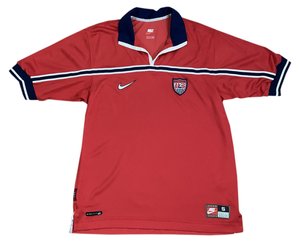 Vintage Nike F.I.T. Team USA Soccer Red/ Navy/ White Jersey S) — Roots