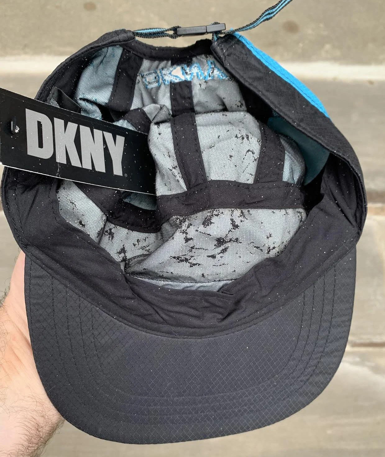 inside of DKNY hat .jpg