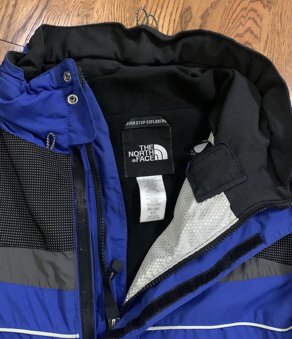 Vintage The North Face Hyvent OL Blue / Black/ Gray Jacket (Size XXL) —  RootsBK