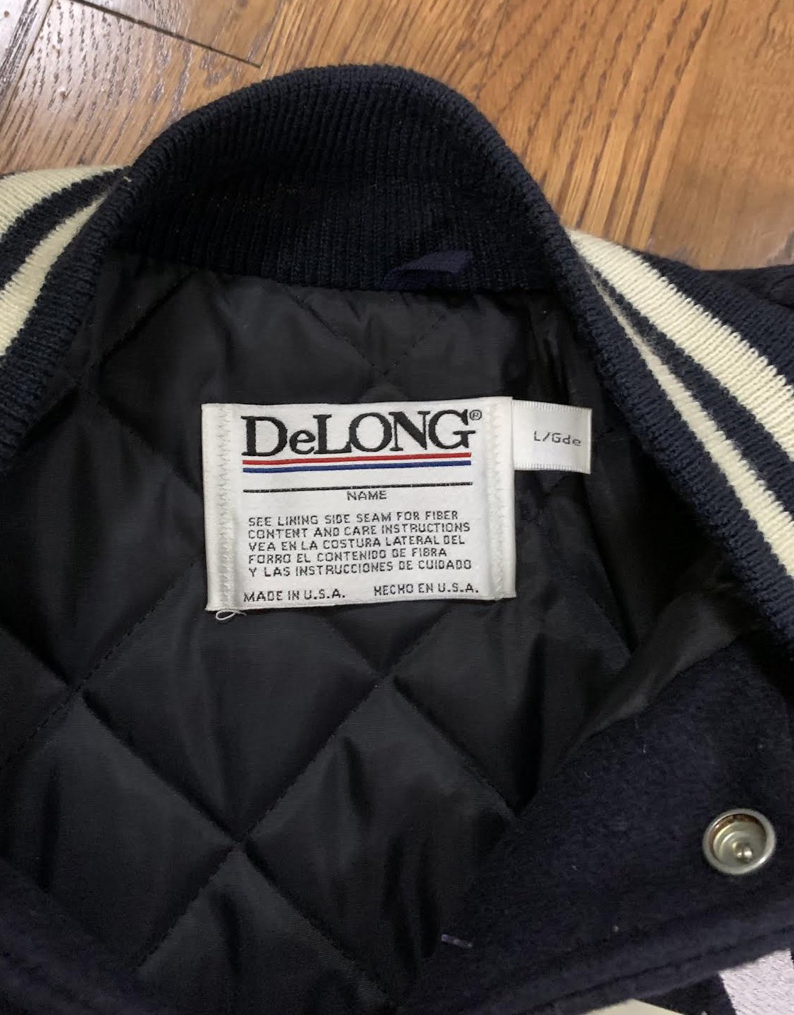 Vintage DeLong New York Yankees Varsity Jacket (Size L) NWT — Roots