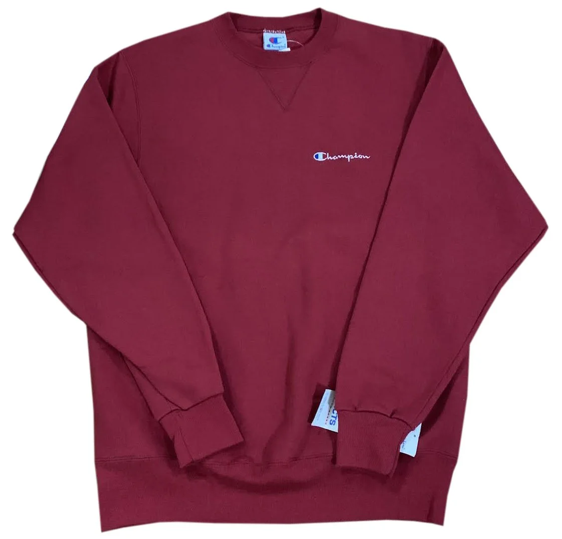 Vintage Champion Red Crewneck Sweatshirt (Size M) NWT — Roots