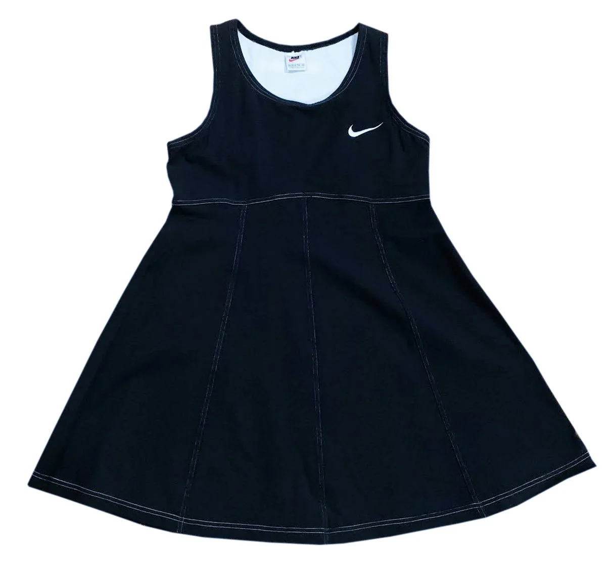 Women's Vintage Nike Black/White Tennis Dress (Size Women's XL) NWT   RootsBK