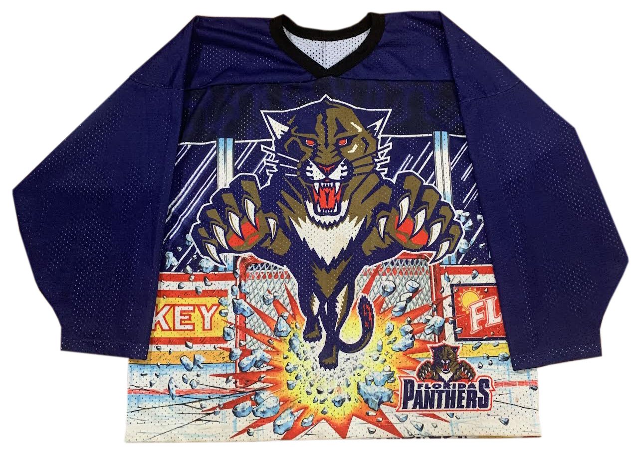 Vintage 90's Florida Panthers NHL Hockey CCM Jersey Size 