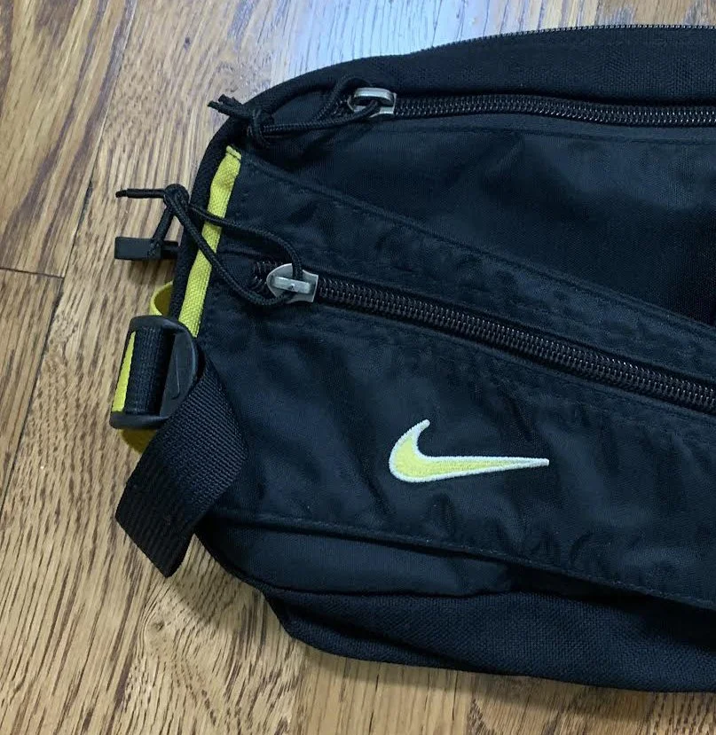 yellow nike bag