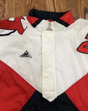 Vintage Apex One New Jersey Devils Jacket L Authentic 90s Red for