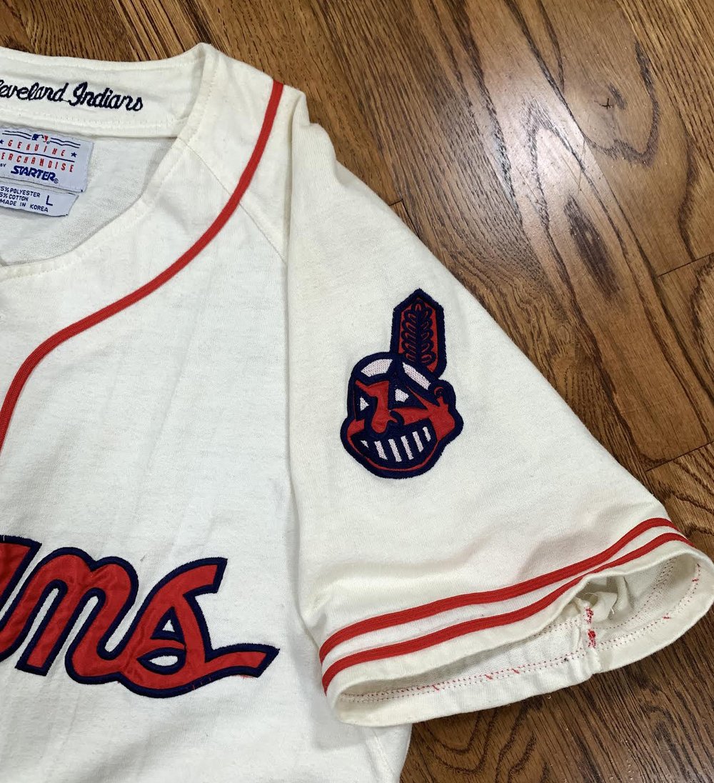 Vintage Cleveland Indians Nike Warm Up Jersey Size Large