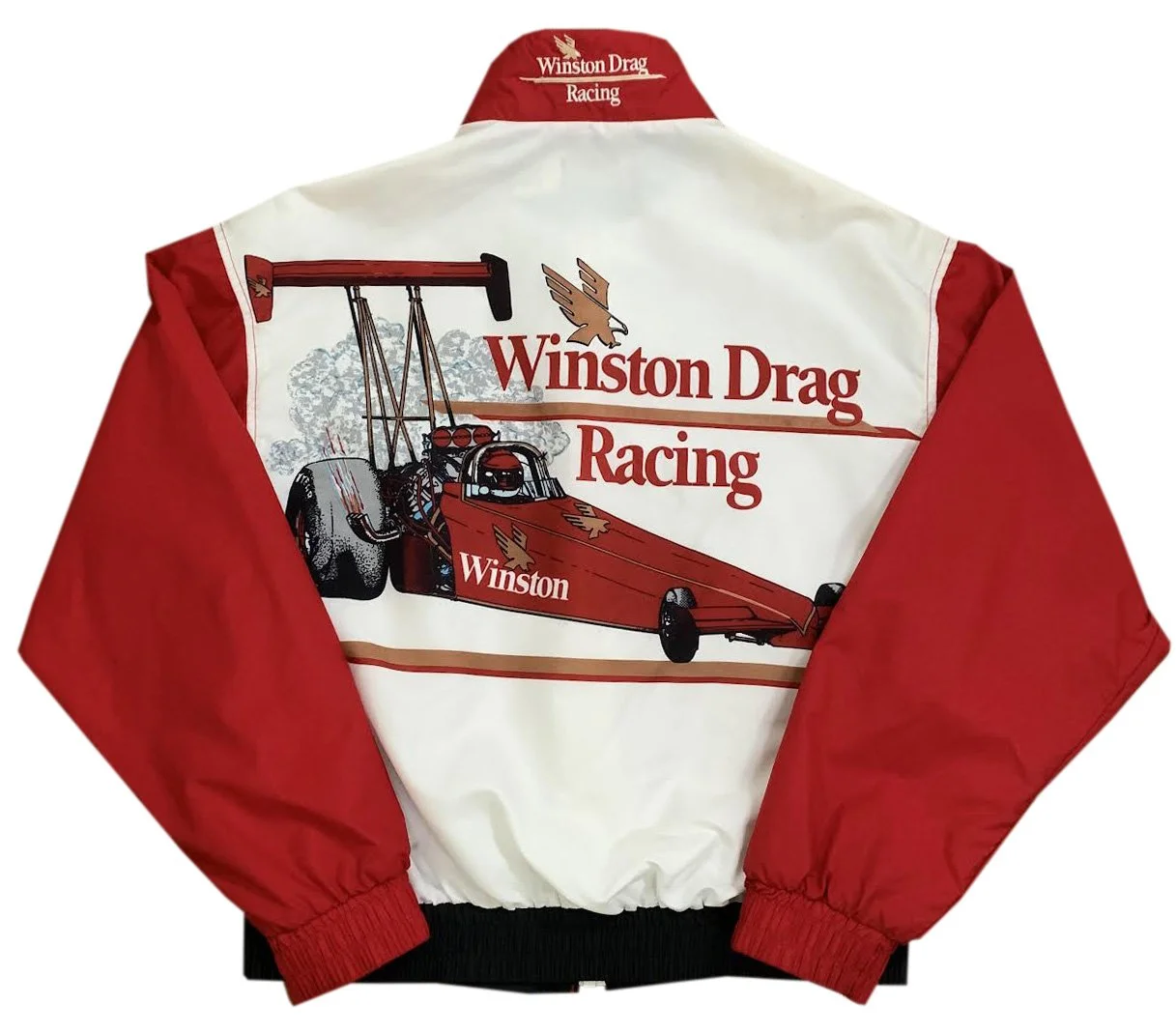Vintage Winston Cigarettes Drag Racing Light Jacket (Size L) — RootsBK