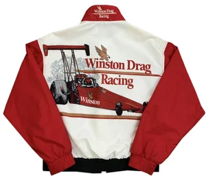 winston cigarette jacket Vintage Winston Cigarettes Drag Racing Light Jacket (Size L) — RootsBK