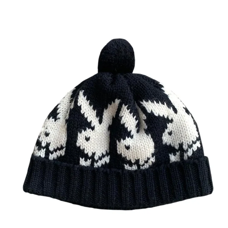 Knitted Beanie White Playboy Beanie PLAYBOY Unisex Cap Beanie