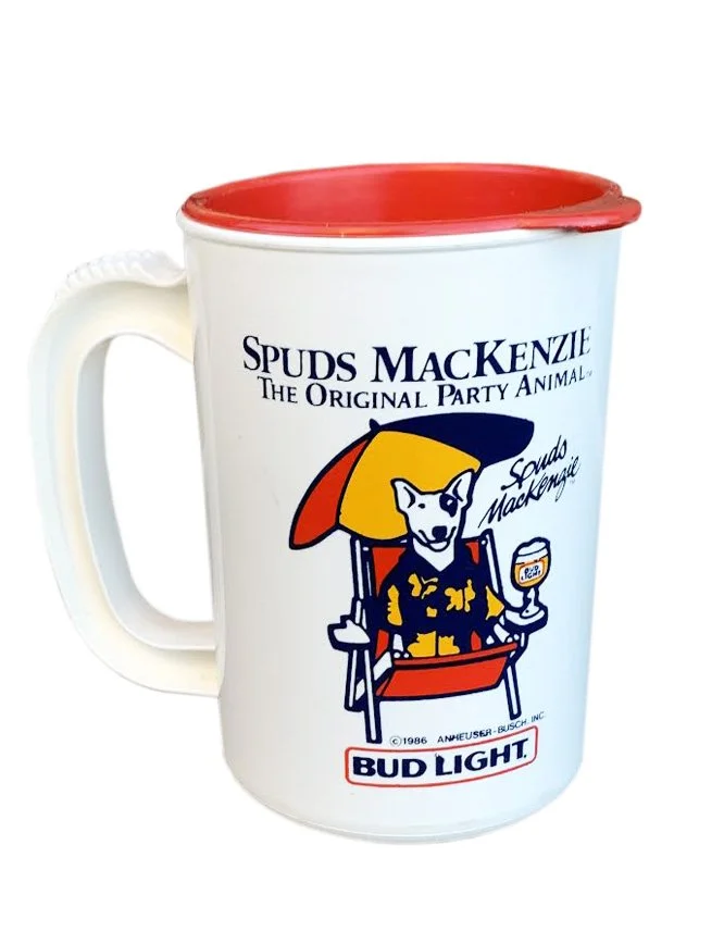 Vintage Budweiser Spuds Mackenzie Mug  RootsBK