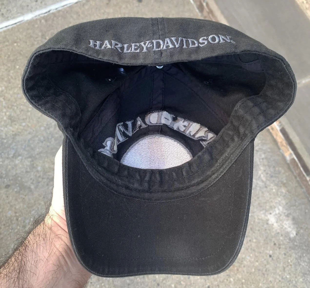 inside of Halrey hat .jpg