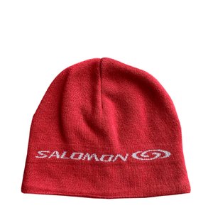 Salomon Red/ Ribbed Beanie — Roots